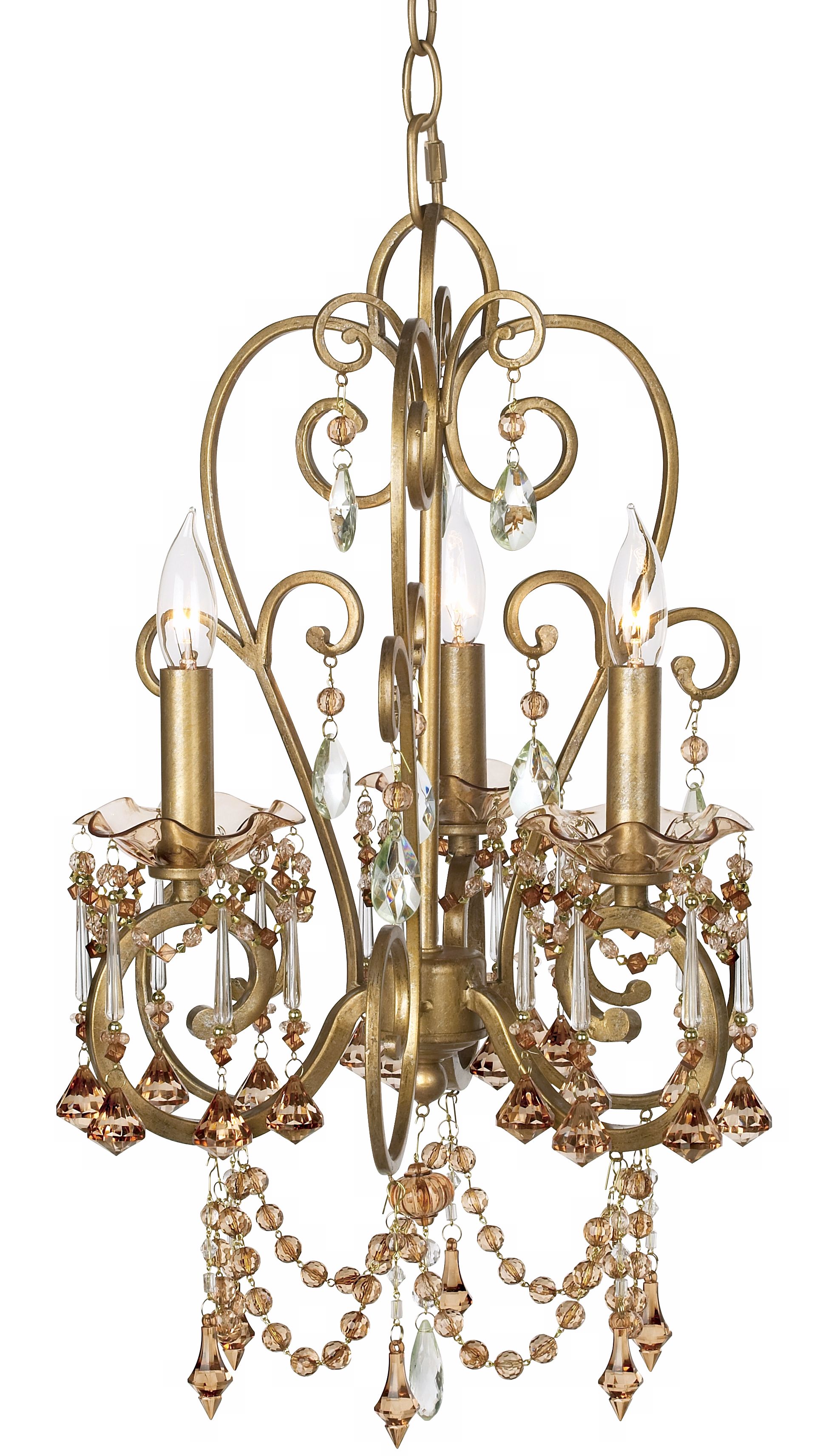 Kathy Ireland Jeweled Treasure 12" Wide Mini Chandelier