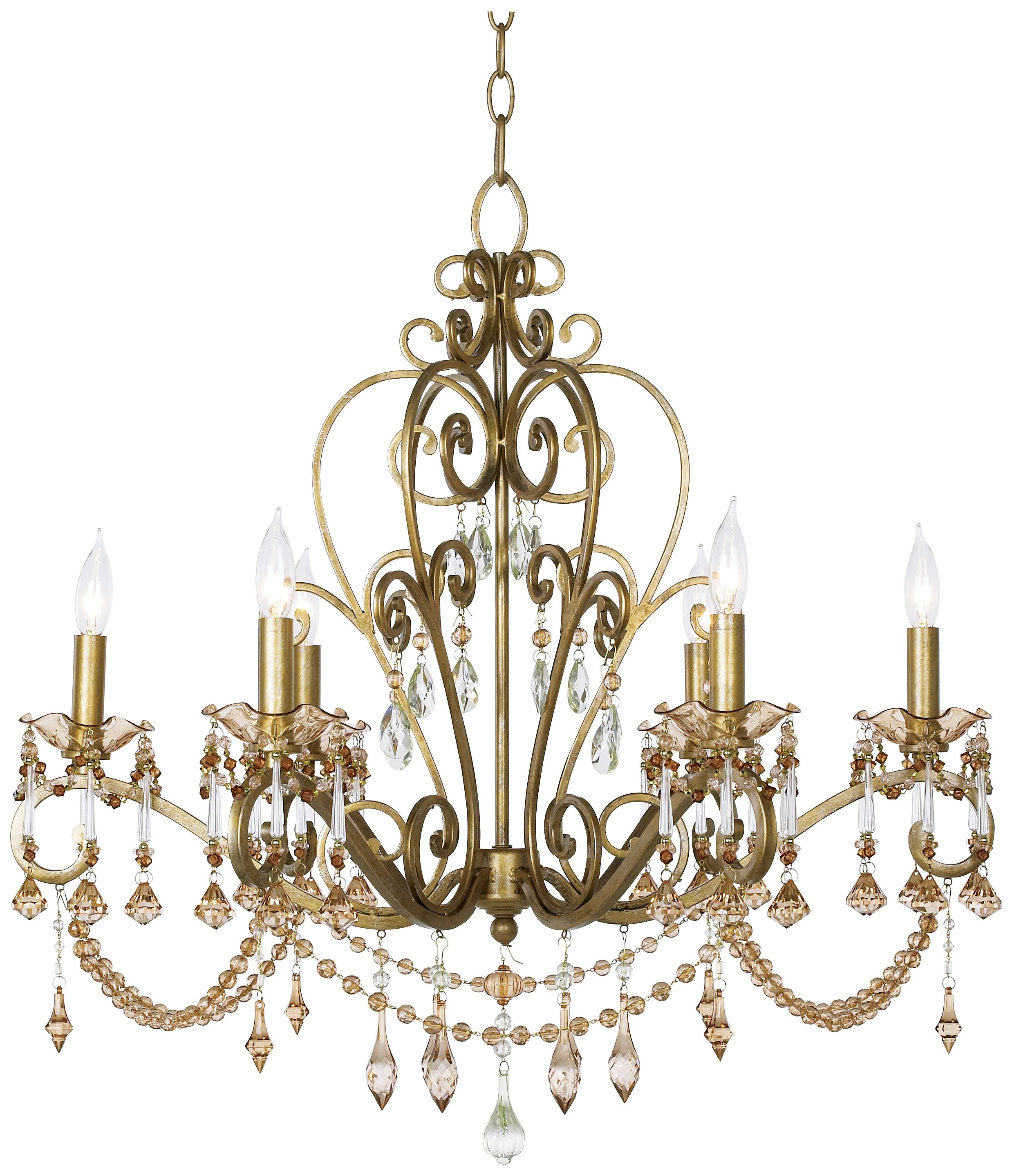 Kathy Ireland Jeweled Treasure 26" Wide Grand Chandelier