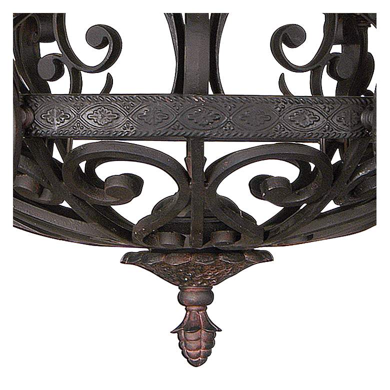 Image 4 Kathy Ireland La Romantica 32 1/2" Wide Dark Bronze 6-Light Chandelier more views