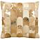 Kathy Ireland Legacy 20" Square Beige Gold Pillow