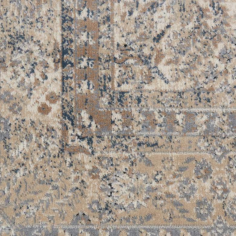 Kathy Ireland Malta MAI01 5&#39;3&quot;x7&#39;7&quot; Ivory and Blue Rug more views