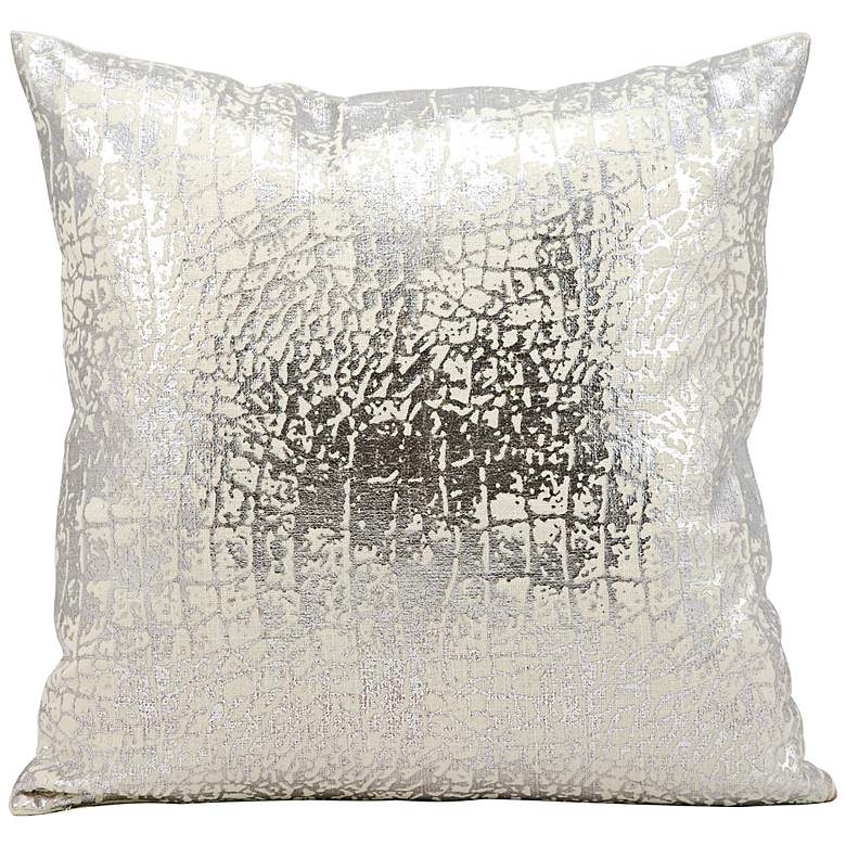 Image 1 Kathy Ireland Memories 18 inch Square Silver Pillow
