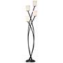 2_Kathy Ireland Metro 68" Glass and Metal 4-Light Uplight Floor Lamp