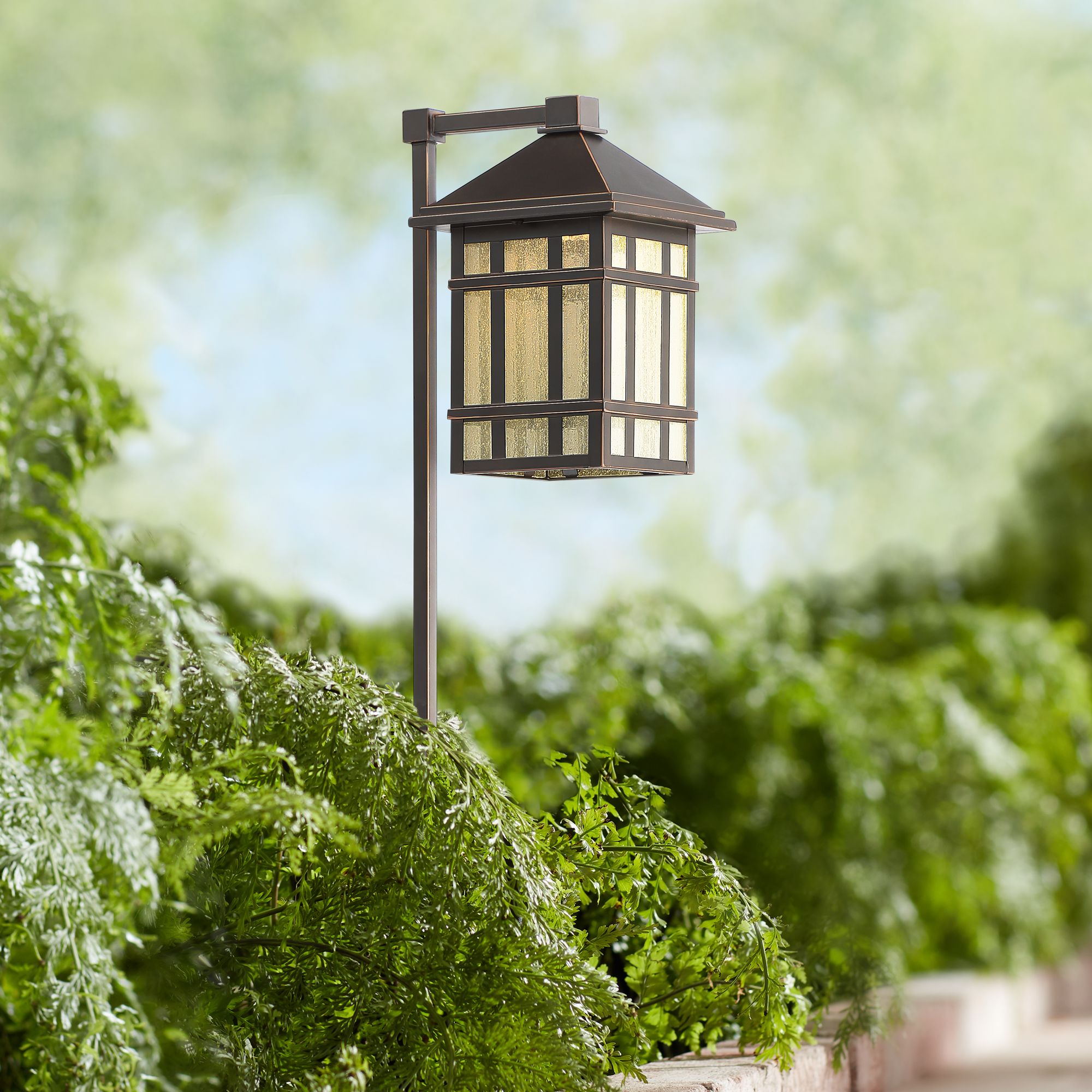 Mission style outlet landscape lighting