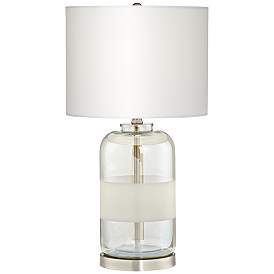 Image2 of Kathy Ireland Moderne Textured Champagne Glass Table Lamp
