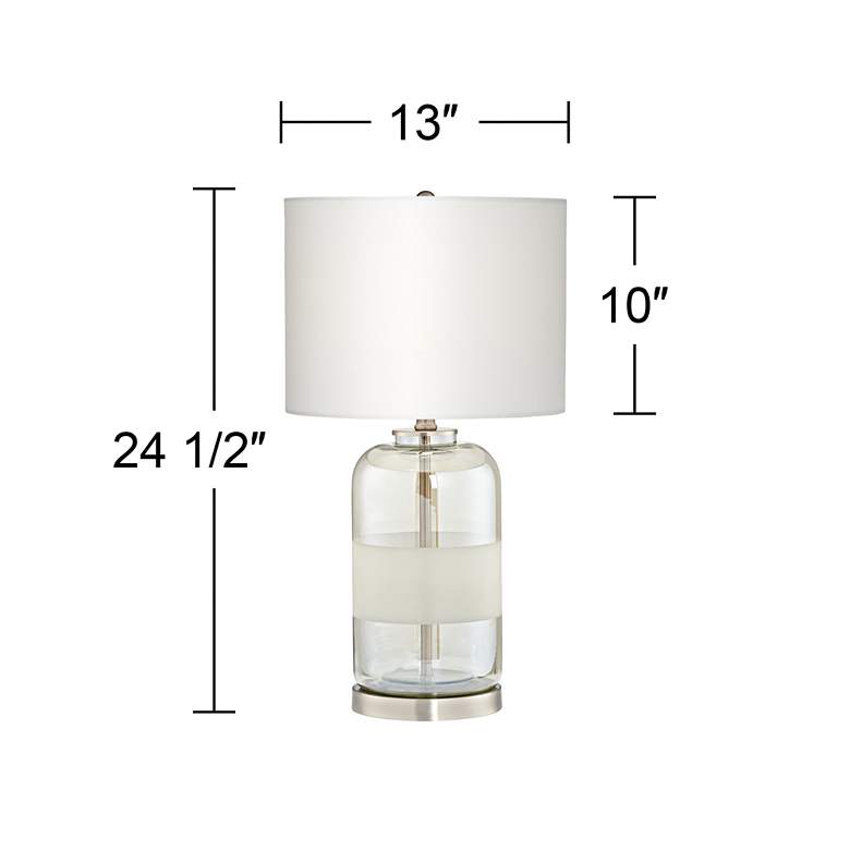Image 5 Kathy Ireland Moderne Textured Champagne Glass Table Lamp more views