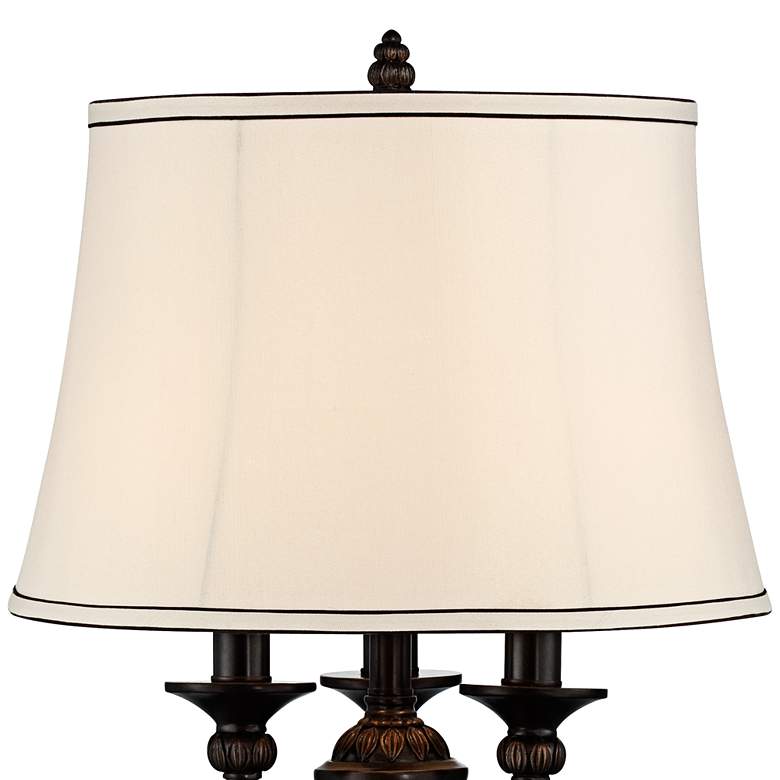 Image 4 Kathy Ireland Mulholland 37 inch High Traditional Tall Buffet Table Lamp more views