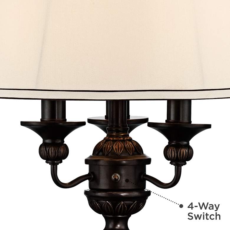 Image 5 Kathy Ireland Mulholland 37" High Traditional Tall Buffet Table Lamp more views