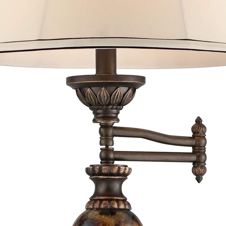 Image 4 Kathy Ireland Mulholland 61" High Bronze Swing Arm Floor Lamp more views