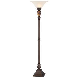 Kathy Ireland Mulholland 72&quot; High Torchiere Floor Lamp