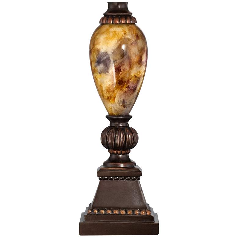 Kathy Ireland Mulholland Marbleized Lamp with Table Top Dimmer more views
