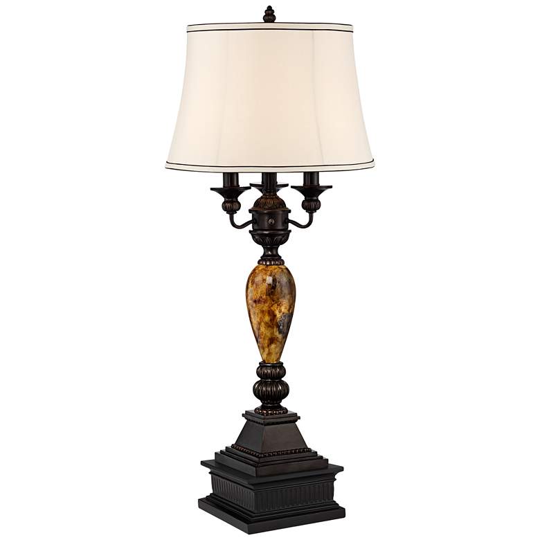 Image 1 Kathy Ireland Mulholland Table Lamp With Black Square Riser