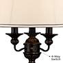 Kathy Ireland Mulholland Traditional Table Lamp with USB Brown Dimmer Cord