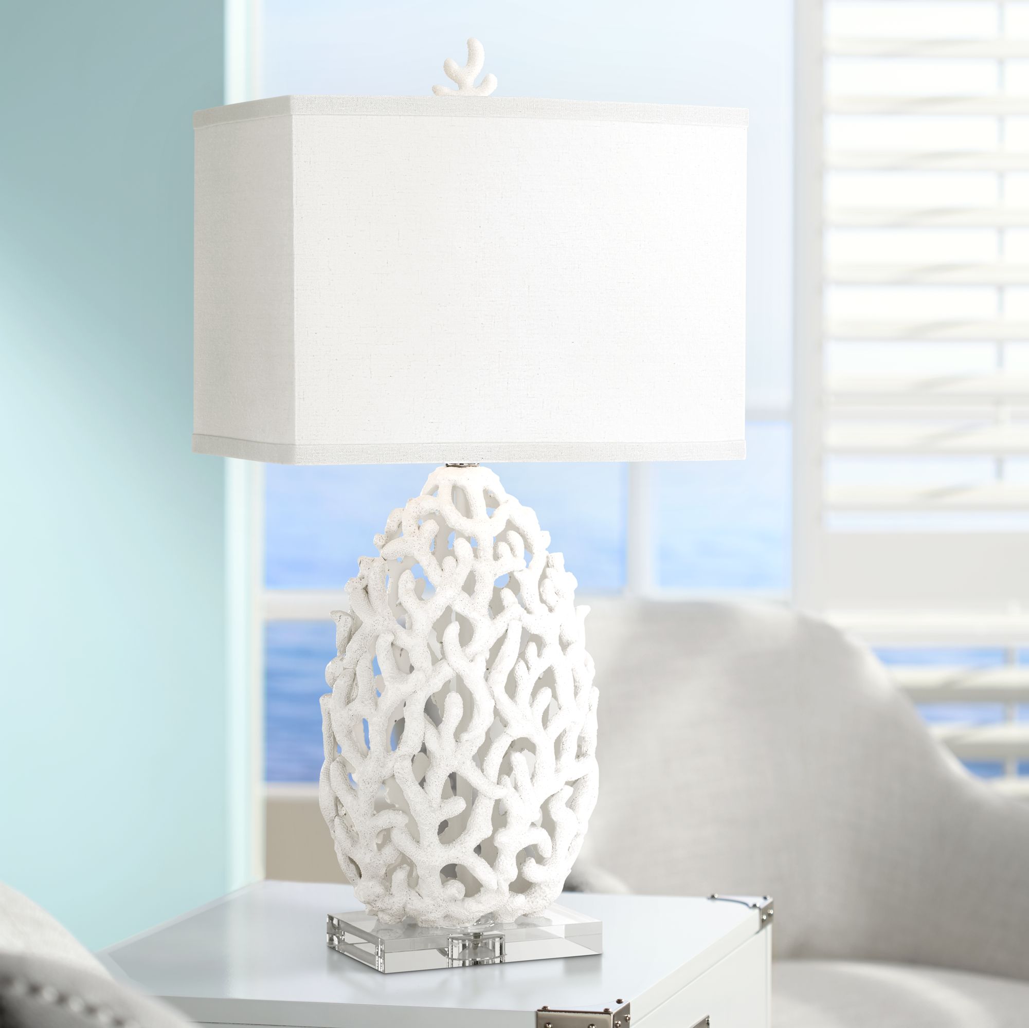 white coral lamp