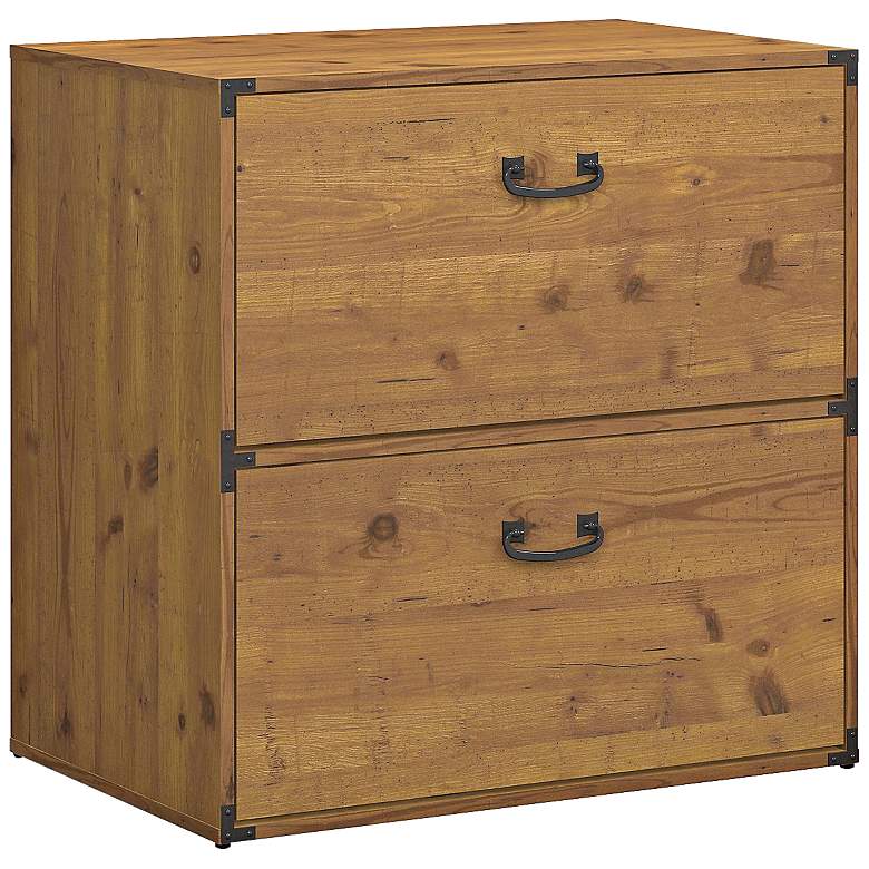 Image 1 Kathy Ireland Office Pine 2-Drawer Lateral File Cabinet