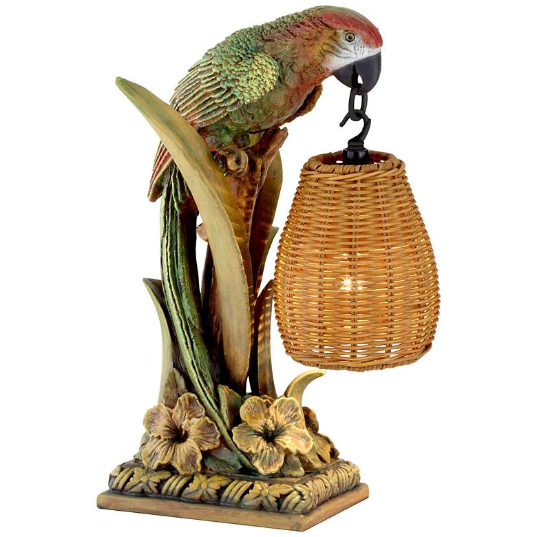 Image 2 Kathy Ireland Parrot Paradise 16 1/2"H Lantern Table Lamp