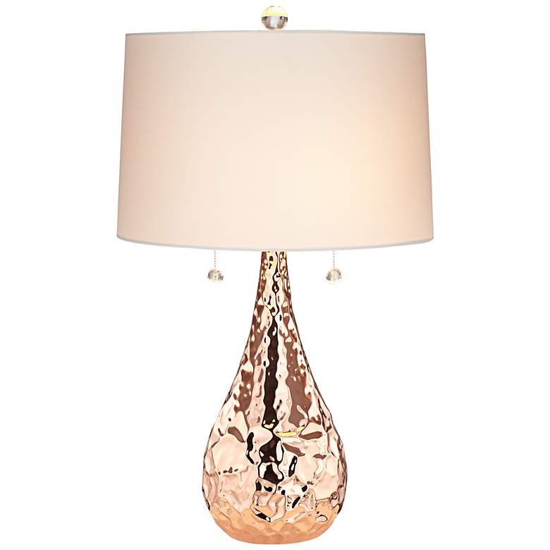 Image 1 Kathy Ireland Pinnacle Copper Metal Table Lamp