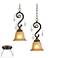 Kathy Ireland Rama de Luces Bronze 2-Light Multi Pendant
