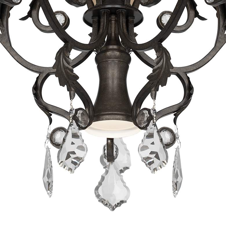 Image 6 Kathy Ireland Ramas de Luces 31 inch Amber and Bronze Scroll Chandelier more views