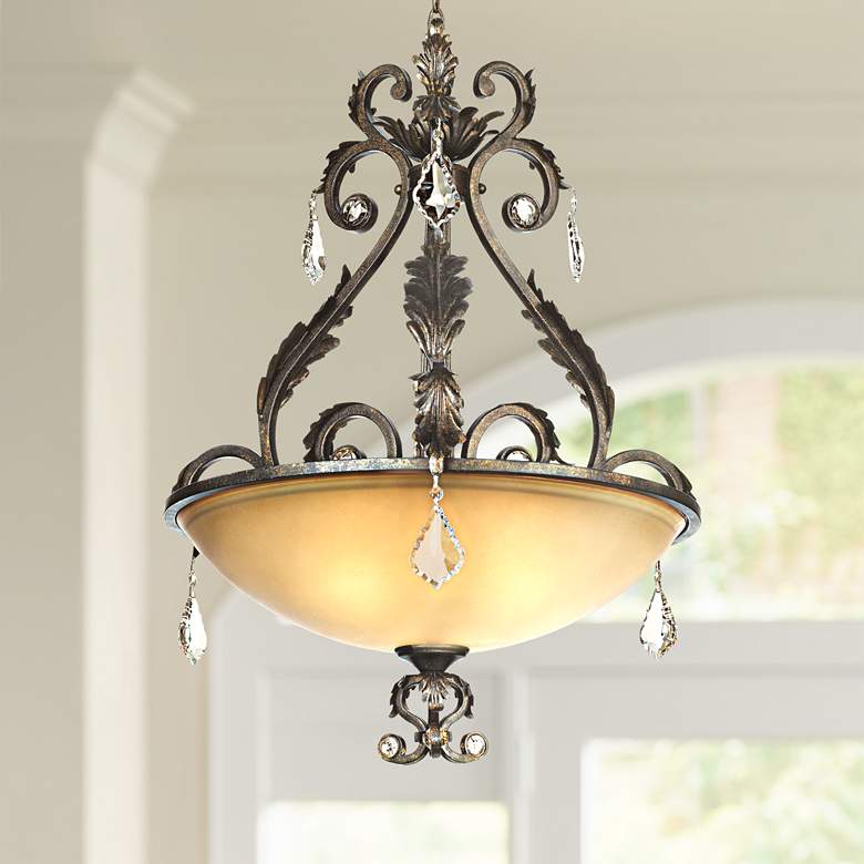 Image 1 Kathy Ireland Ramas de Luces Bronze Pendant Chandelier