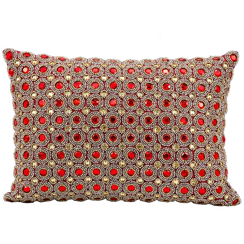 Image 1 Kathy Ireland Savvy 10 inch x 14 inch Ruby Red Pillow