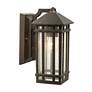 4_Kathy Ireland Sierra Craftsman 10 1/2" Bronze Outdoor Wall Lights Set more views