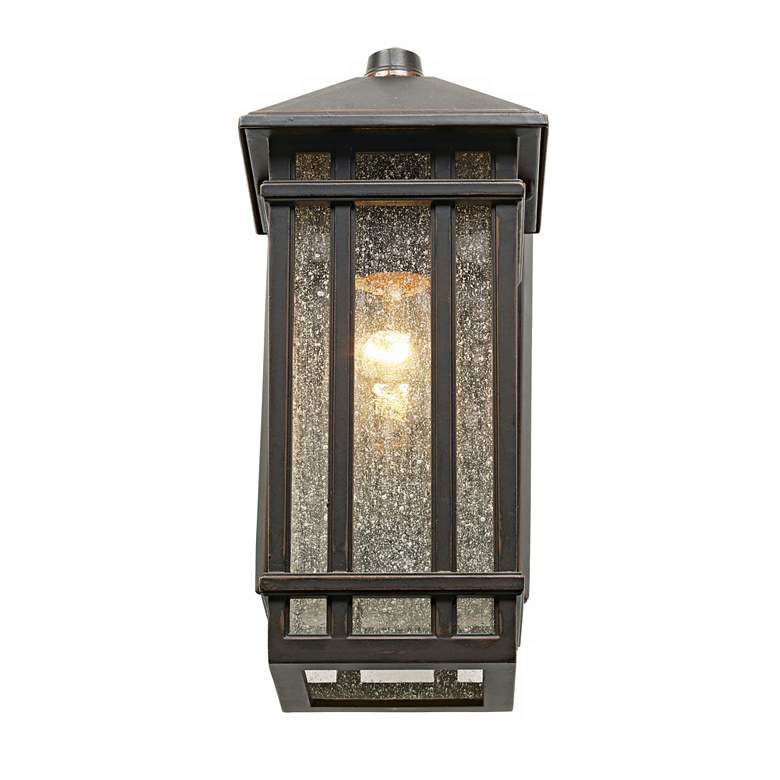 Image 6 Kathy Ireland Sierra Craftsman 10 1/2" Bronze Outdoor Wall Lights Set more views