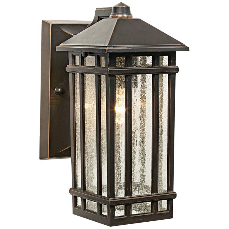 Image 2 Kathy Ireland Sierra Craftsman 10 1/2" High Bronze Outdoor Wall Light