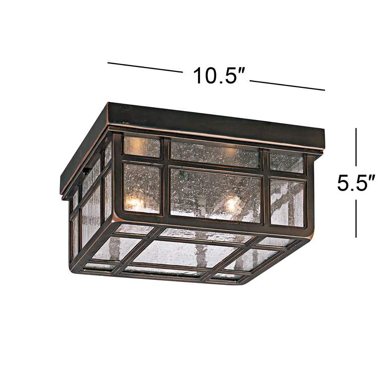 Image 5 Kathy Ireland Sierra Craftsman 10 1/2" Wide Ceiling Light more views