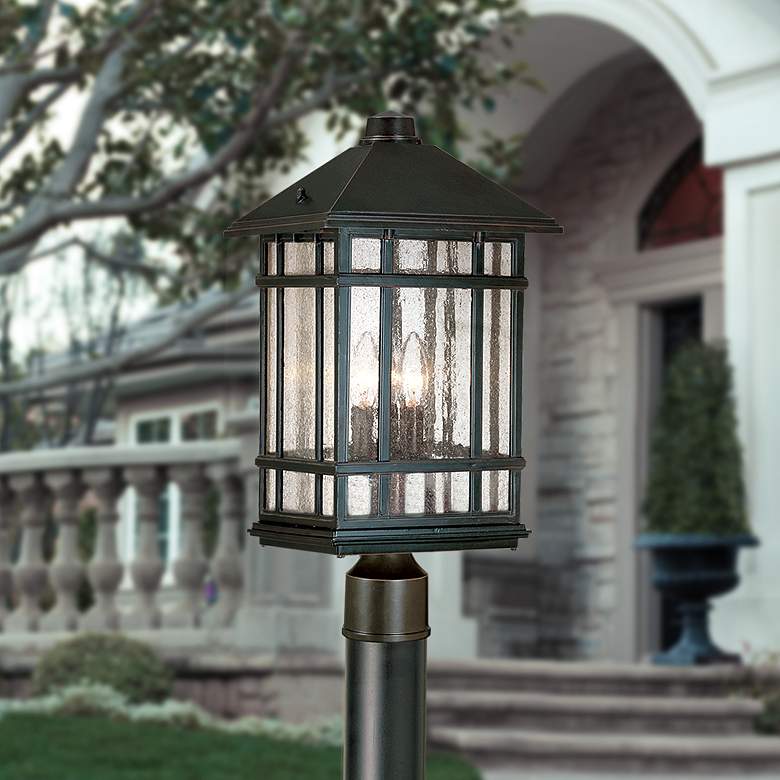 Image 1 Kathy Ireland Sierra Craftsman 100" High Direct Burial Post Light