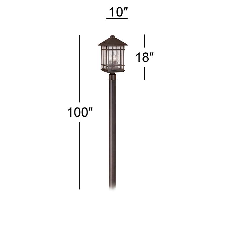 Image 3 Kathy Ireland Sierra Craftsman 100" High Direct Burial Post Light more views