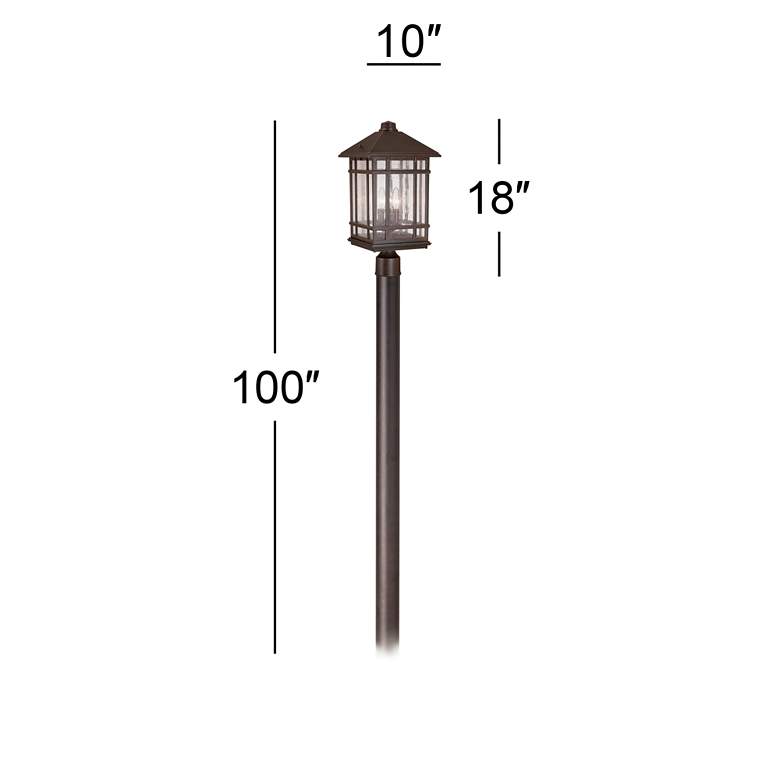 Image 3 Kathy Ireland Sierra Craftsman 100 inch High Direct Burial Post Light more views