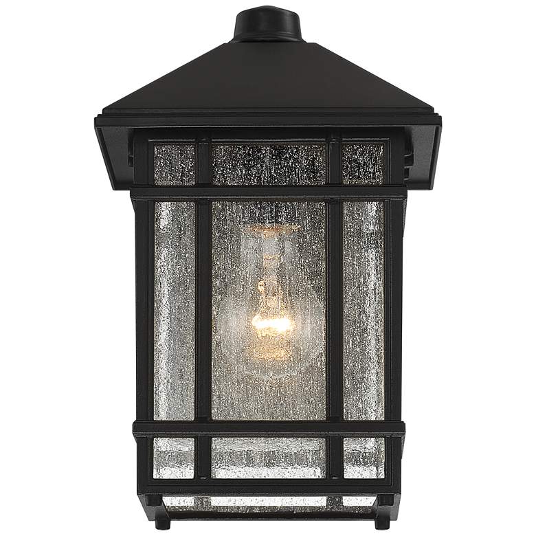 Image 4 Kathy Ireland Sierra Craftsman 11 inch High Black Dusk-Dawn Outdoor Light more views