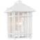 Kathy Ireland Sierra Craftsman 11" High White Outdoor Wall Light