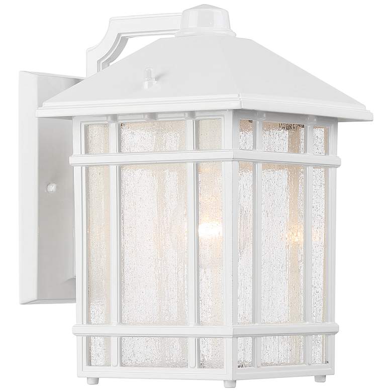 Image 4 Kathy Ireland Sierra Craftsman 11 inch High White Outdoor Wall Light more views