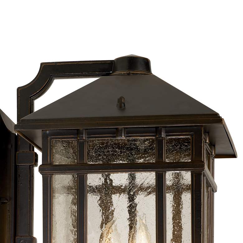Image 3 Kathy Ireland Sierra Craftsman 15" High Bronze Outdoor Wall Light more views