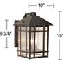 7_Kathy Ireland Sierra Craftsman 15" High Bronze Outdoor Wall Light more views