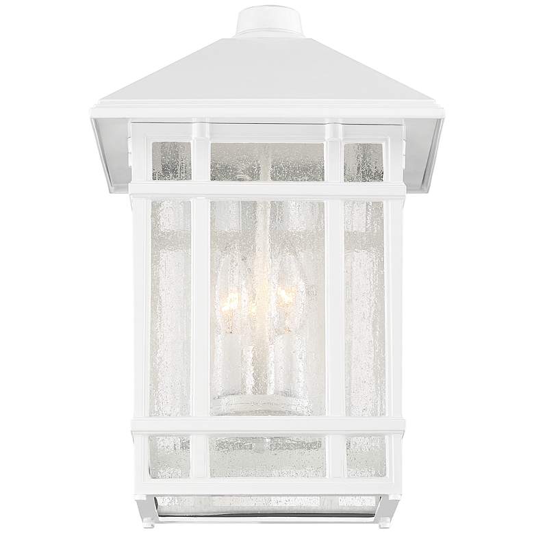 Kathy Ireland Sierra Craftsman 15&quot; High White Outdoor Wall Light more views