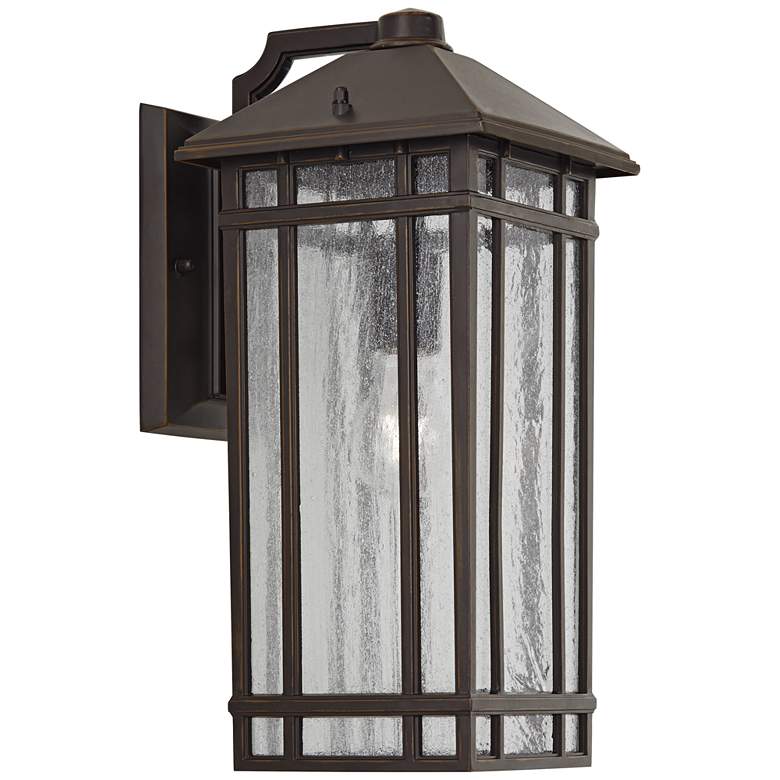 Image 2 Kathy Ireland Sierra Craftsman 16 1/2 inch High Outdoor Wall Light