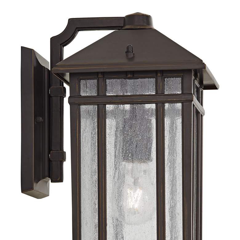 Image 3 Kathy Ireland Sierra Craftsman 16 1/2 inch High Outdoor Wall Light more views