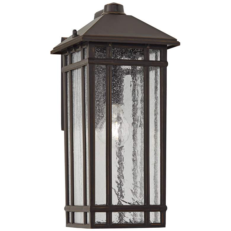 Image 4 Kathy Ireland Sierra Craftsman 16 1/2 inch High Outdoor Wall Light more views