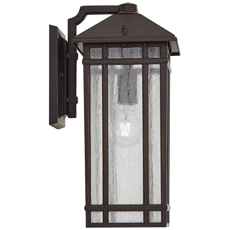 Image 6 Kathy Ireland Sierra Craftsman 16 1/2 inch High Outdoor Wall Light more views