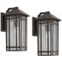 Kathy Ireland Sierra Craftsman 16 1/2"H Outdoor Wall Light Set of 2
