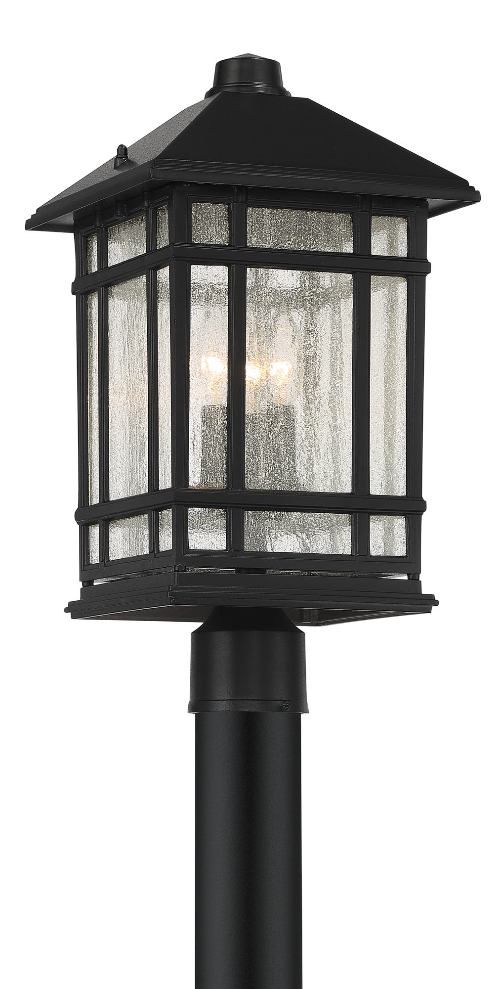 Sierra Craftsman 18" High Black Outdoor Post Light 263E0 Lamps Plus