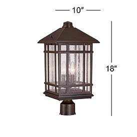 Image5 of Kathy Ireland Sierra Craftsman 18" High Bronze Outdoor Post Light more views