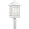 Kathy Ireland Sierra Craftsman 18" High White Outdoor Post Mount Light