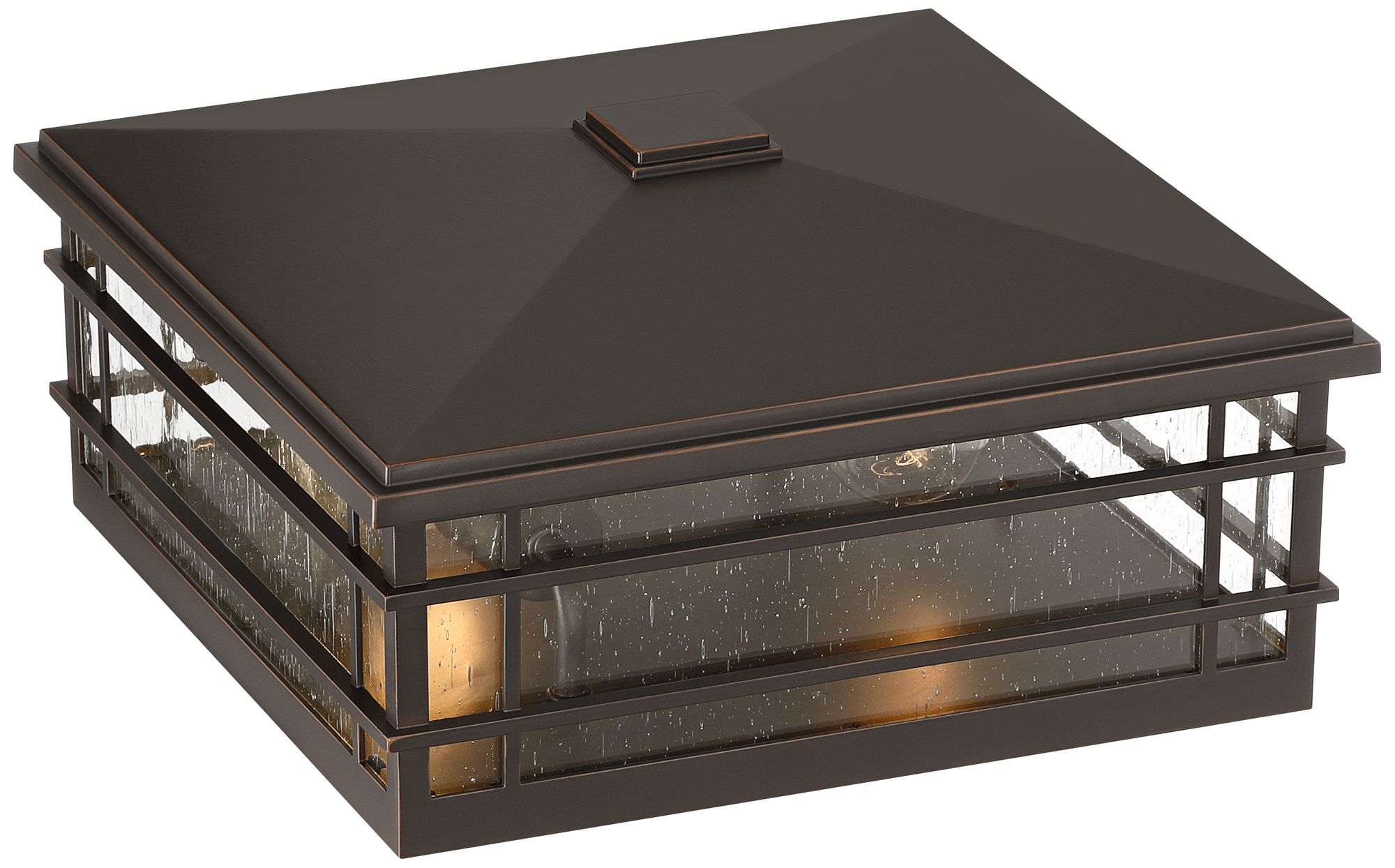 Kathy Ireland Sierra Craftsman 6 1/2" High Bronze Pier Mount Light