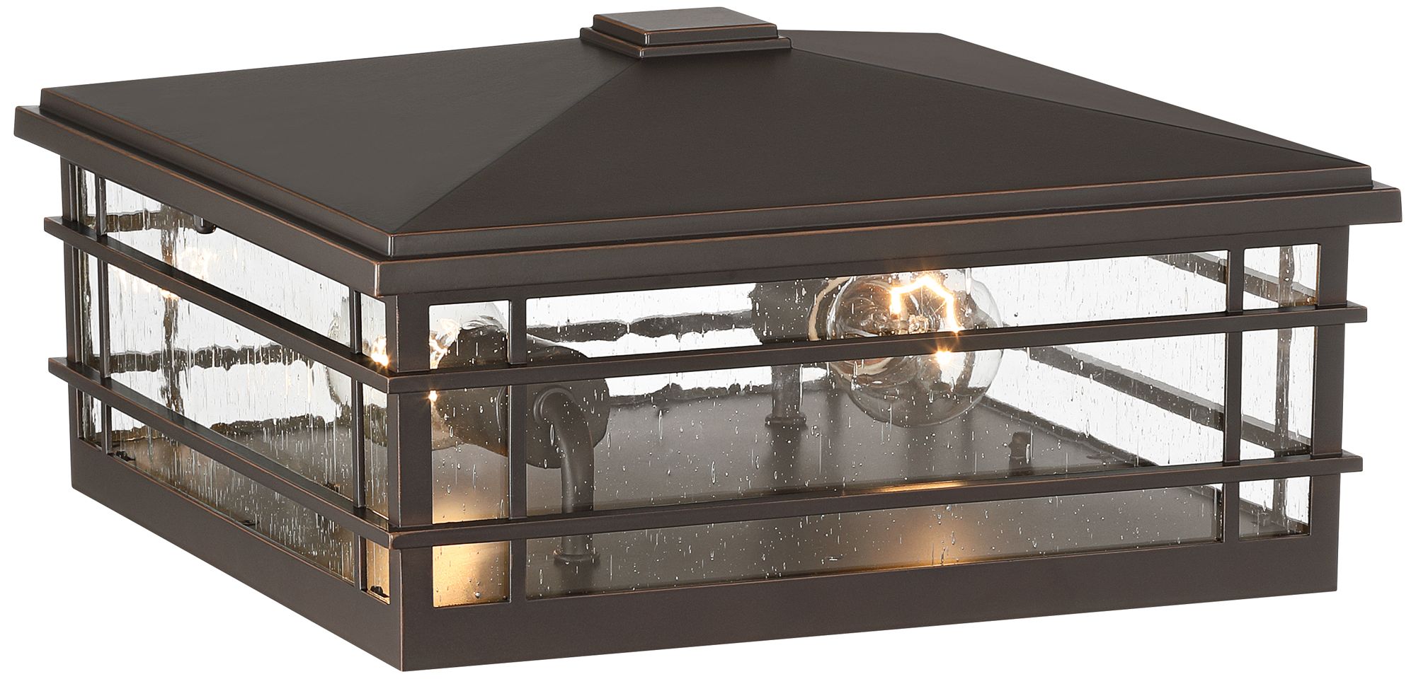 Image 4 Kathy Ireland Sierra Craftsman 6 1/2" High Bronze Pier Mount Light more views