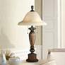 Kathy Ireland Sonnett 28" Traditional Bronze Alabaster Glass Lamp