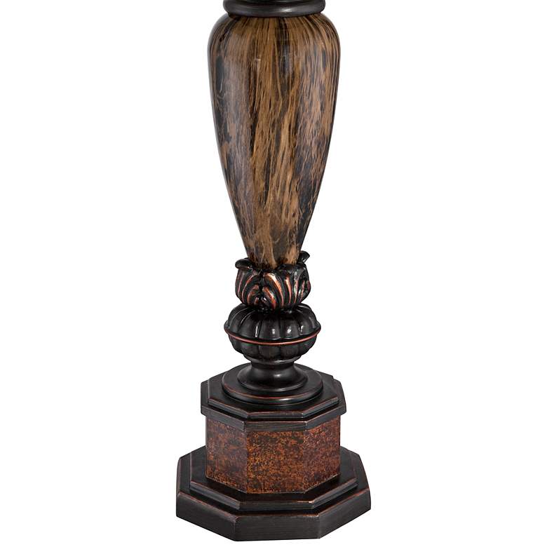 Image 3 Kathy Ireland Sonnett 28" Traditional Bronze Alabaster Glass Lamp more views
